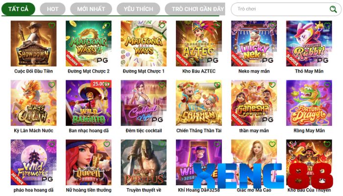 Các trò chơi nên thử khi Xeng88 nạp tiền thành công
